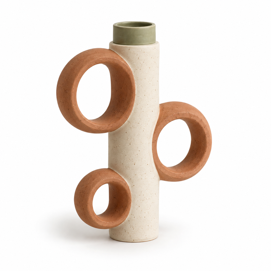 Vase Cadence à Anneaux